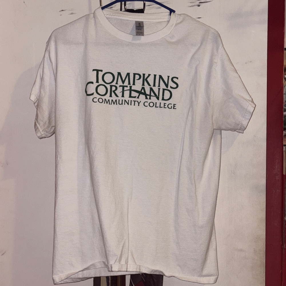 White Tompkins Cortland Community College T-Shirt